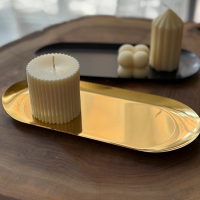 Stalowa Podstawka pod świecę