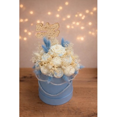 FLOWER-BOX NIEBIESKI